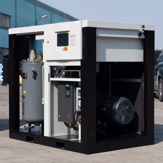 Compressore industriale Compressore d'aria a vite a basso rumore iniettato olio da 75 kW