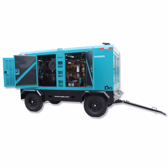 Prezzo di fabbrica diesel mobile del compressore d'aria mobile della vite portatile di estrazione mineraria di Gtl 900cfm 16bar 25m3
